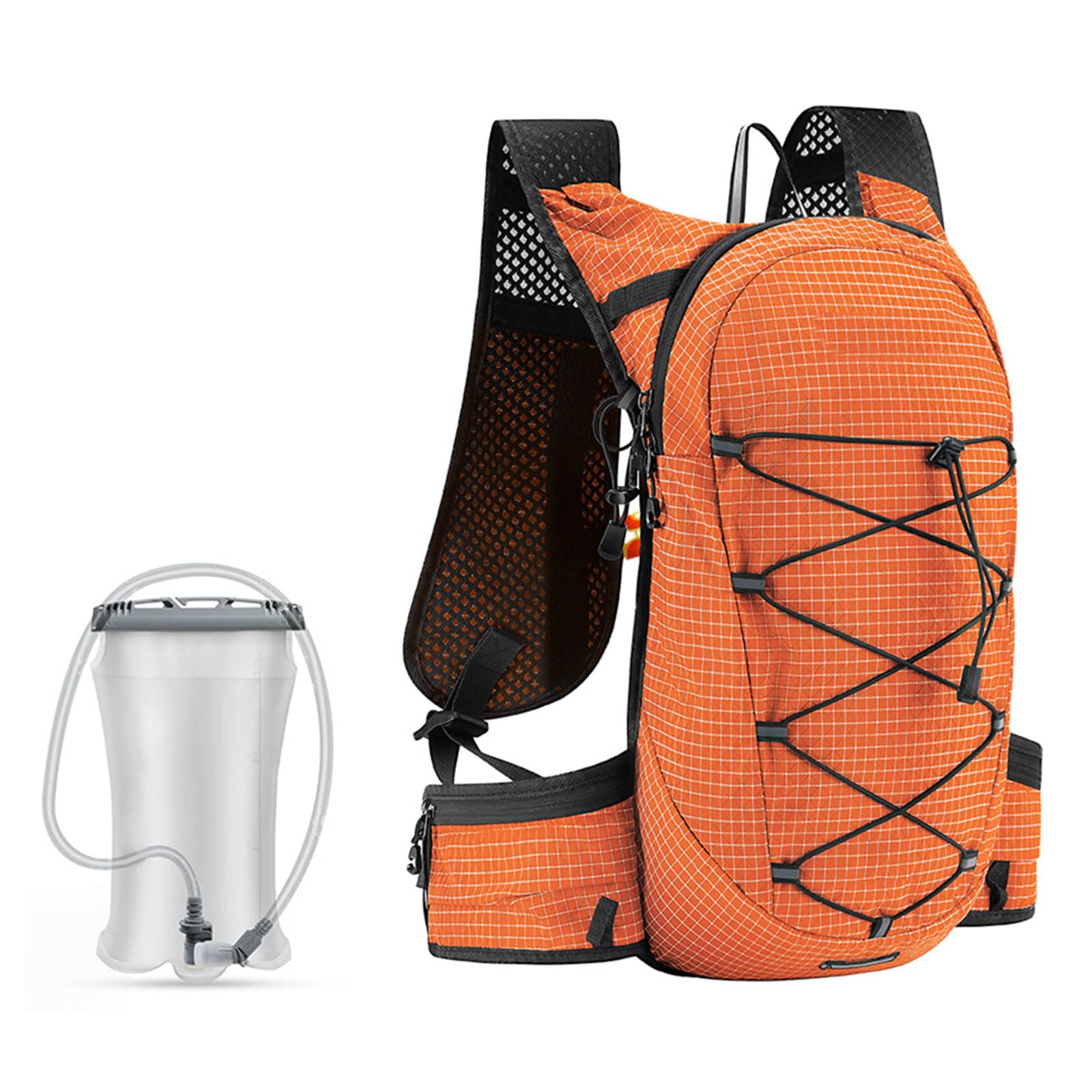 Mochila de hidratación con vejiga de Agua, Mochila de Almacenamiento de vejiga para Correr, Mochila de hidratación Ligera para Ciclismo, Mochila de Senderismo para Ciclismo