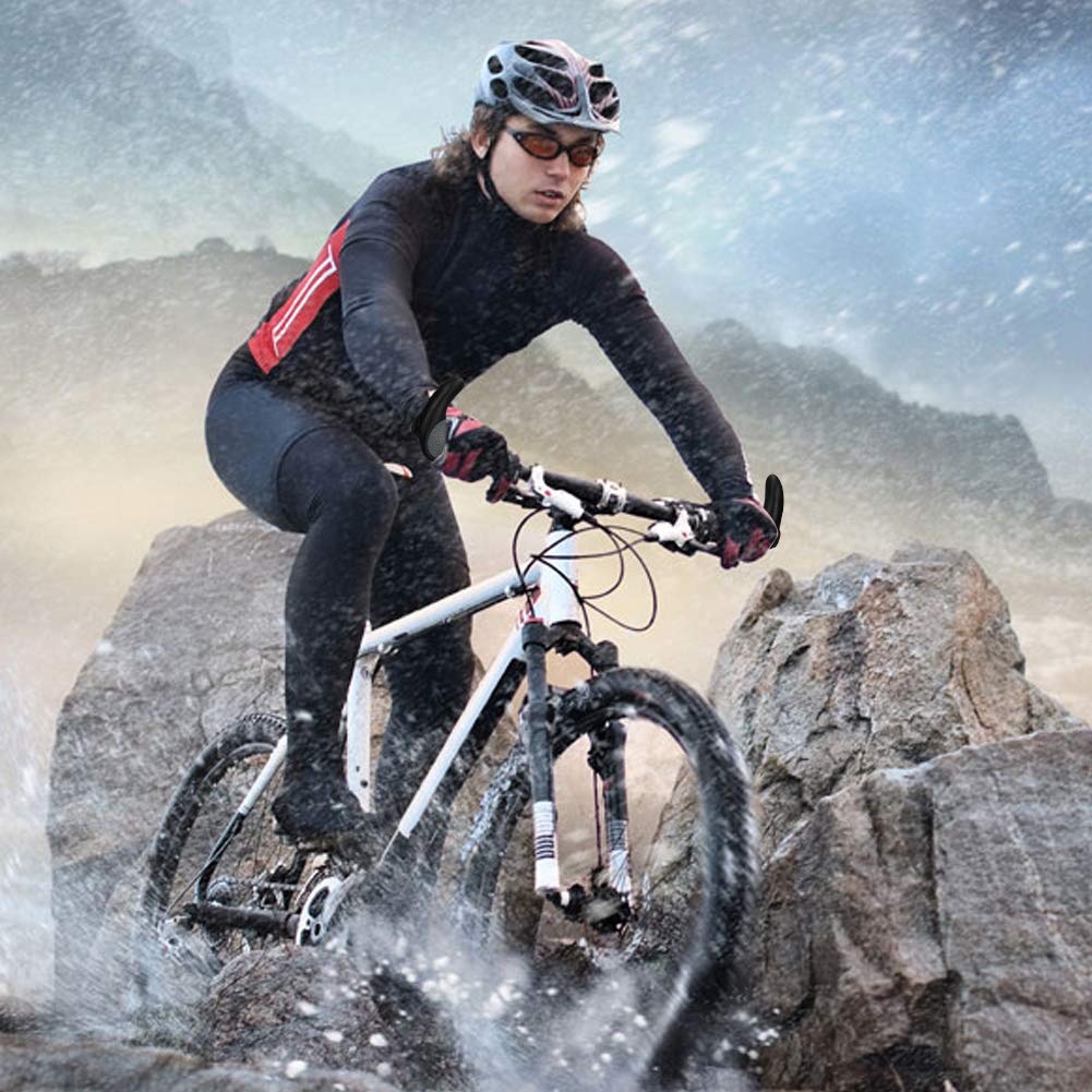 Gindoly Fahrradgriffe Ergonomisch Fahrradlenker jedes Fahrrad - Lenkergriffe für perfekte Griffsicherheit rutschfest Fahrradlenkergriffe Lenker Handgriffe MTB, Schwarz/Grau