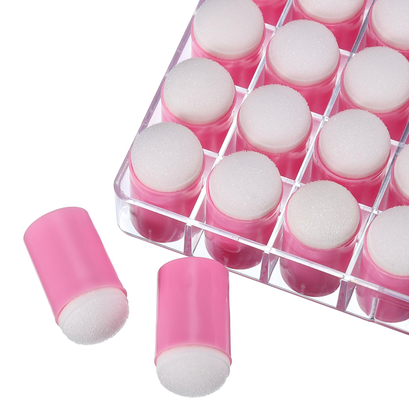 PATIKIL Set da 40 Spugne per Pittura con Le Dita Set di Spugne Spugne Rosa