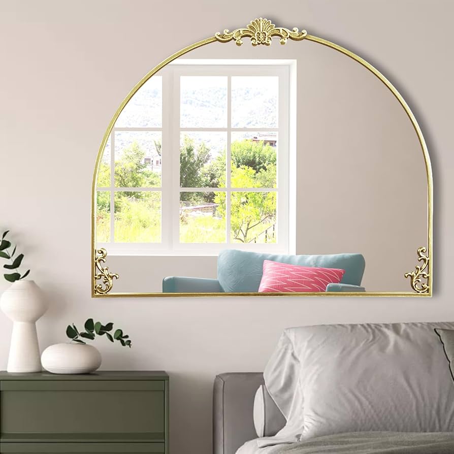 Amazon.com: POZINO Gold Arched Mirror, 36