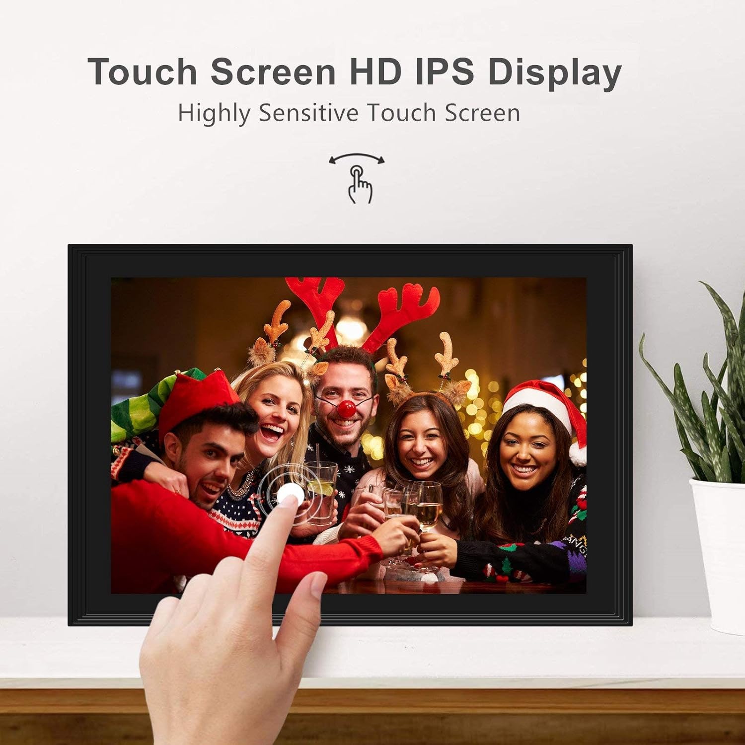 70% Off Discount Digital Picture Frame 10.1 in, Digital Photo Frame Video Player with Motion Sensor Electronics Picture Frame High Resolution 1280x800 IPS Background Music Stereo/MP3/Calendar/Clock/Time/Remote Control