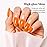 Imtiti Neon Gel Nail Polish, 0.5 Fl Oz Orange Soak Off LED UV Polish for Spring Summer DIY Nail Art Starter Manicure Salon Kit for Women Girls