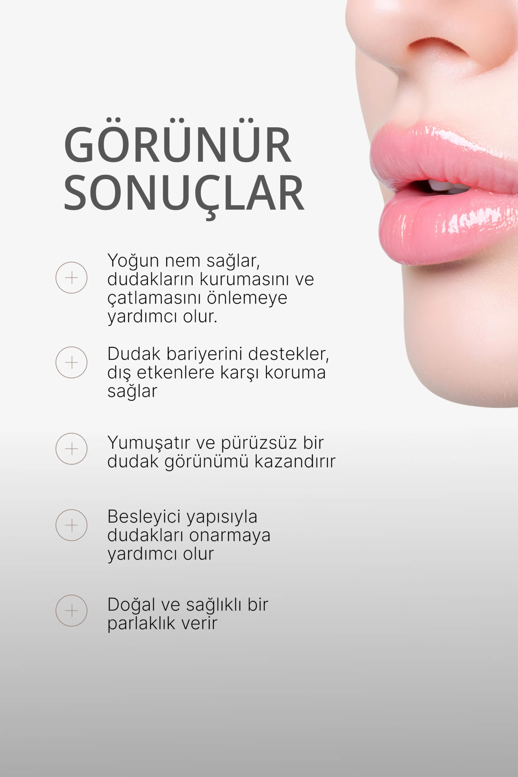 L'enjee Dudak Bakım Balm, Nemlendirici ve Besleyici, Koruyucu, Parlak Işıltı