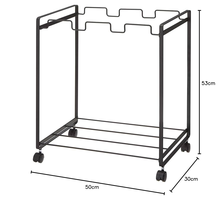 新品未開封！tower 山崎実業 分別ダストワゴン3分別 ブラック ゴミ箱 Amazon｜山崎実業 分別ダストワゴン 3分別 ブラック 約W50×D30