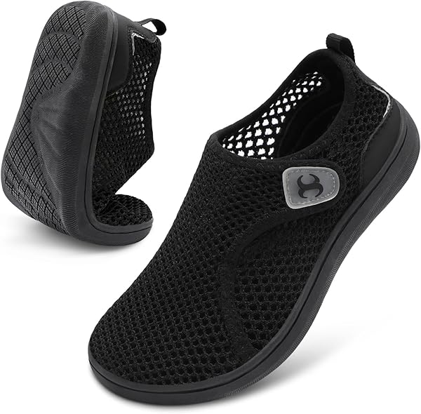 Scurtain Womens Water Shoes Comfortable Wide Barefoot Walking Shoes Quick-Dry Beach Pool Shoes Summer Breathable Casual Zero Drop Flat Sandals