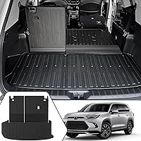 JOULARISE 2-in-1 TPE Cargo Mat & Backrest Protector for 2024-2026 Toyota Grand Highlander - All-Weather Trunk Liner, Custom Fit