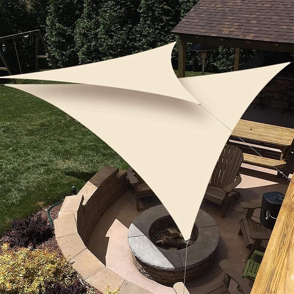 IOAOI Triangle Sun Shade Sail 3m x 4m x 5m Waterproof Sails Canopy