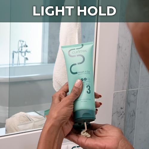 Miniatura 8 de CurlMix Hidratante para cabello rizado, muestra de tamaño de viaje, 3.4 onzas, aceite de semilla de cáñamo suaviza e hidrata el cabello, fijación