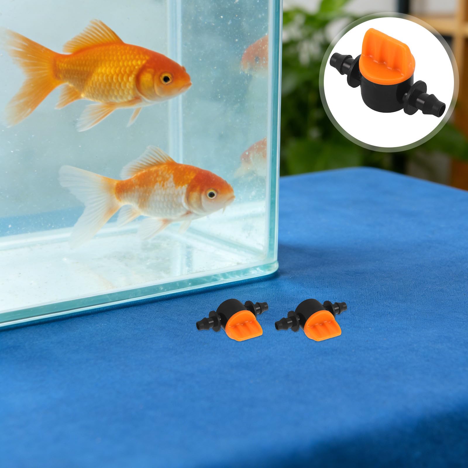 POPETPOP 100 Piezas Válvula de Control de Aire para Acuario Diseño Compacto y Plástico Resistente, Regulador de Flujo Unidireccional para Uso Doméstico en Peceras