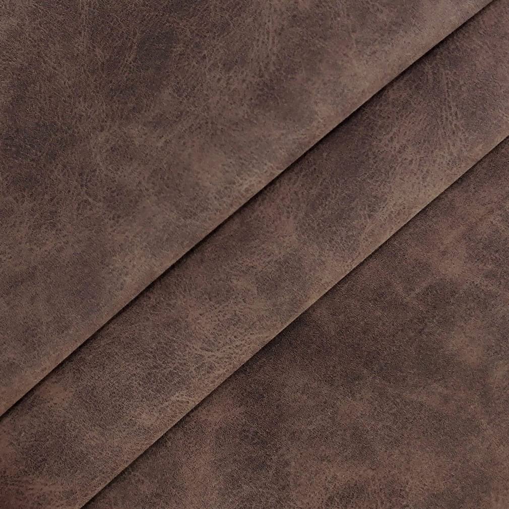 XHT Suede Faux Leather Fabric 30x135cm Waterproof Synthetic PU Leather for Earrings Pouches Hair Bows Making (Dark Brown) - Image 2