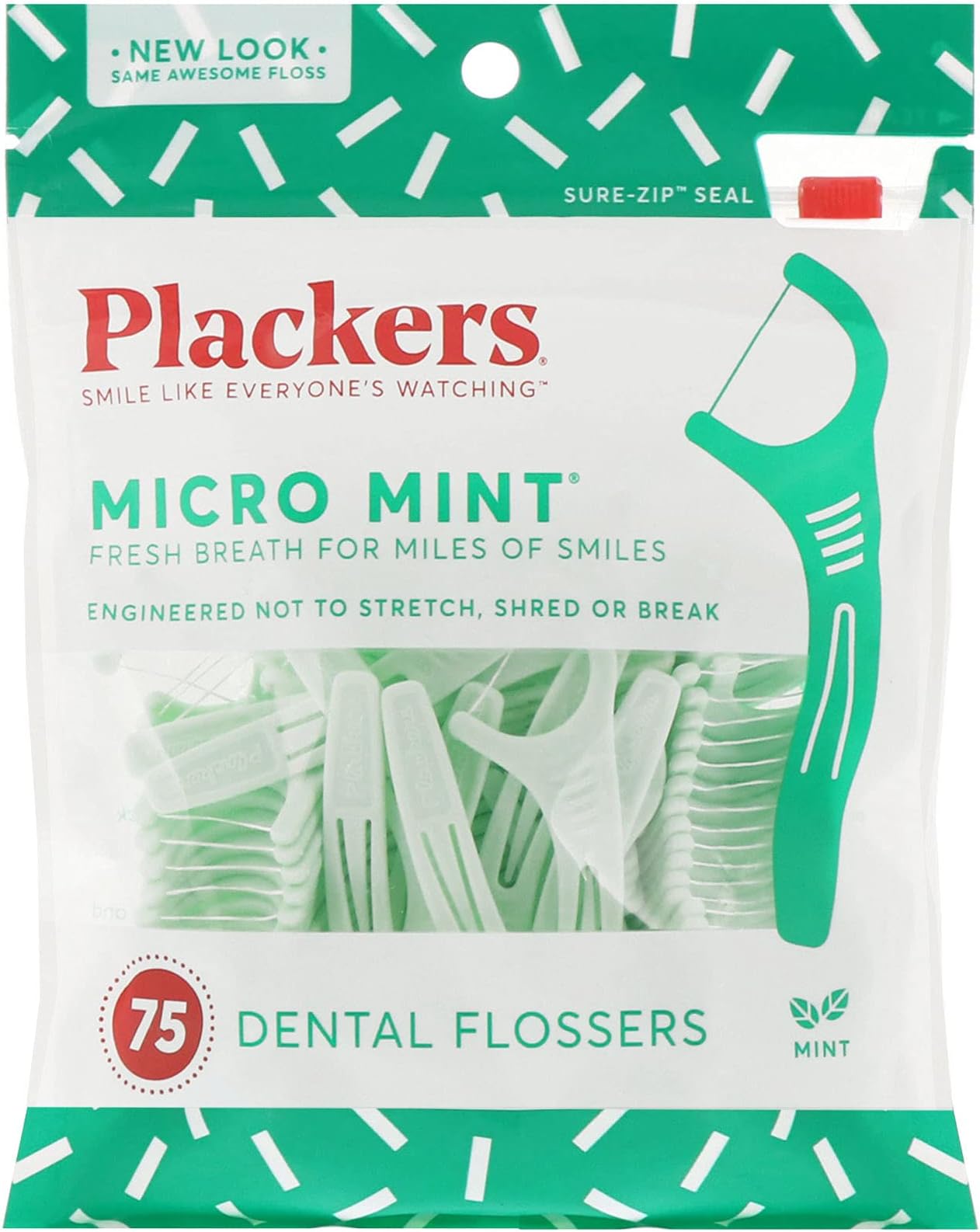 EcoChoice, Dental Flossers, Fresh Mint, 90 Count