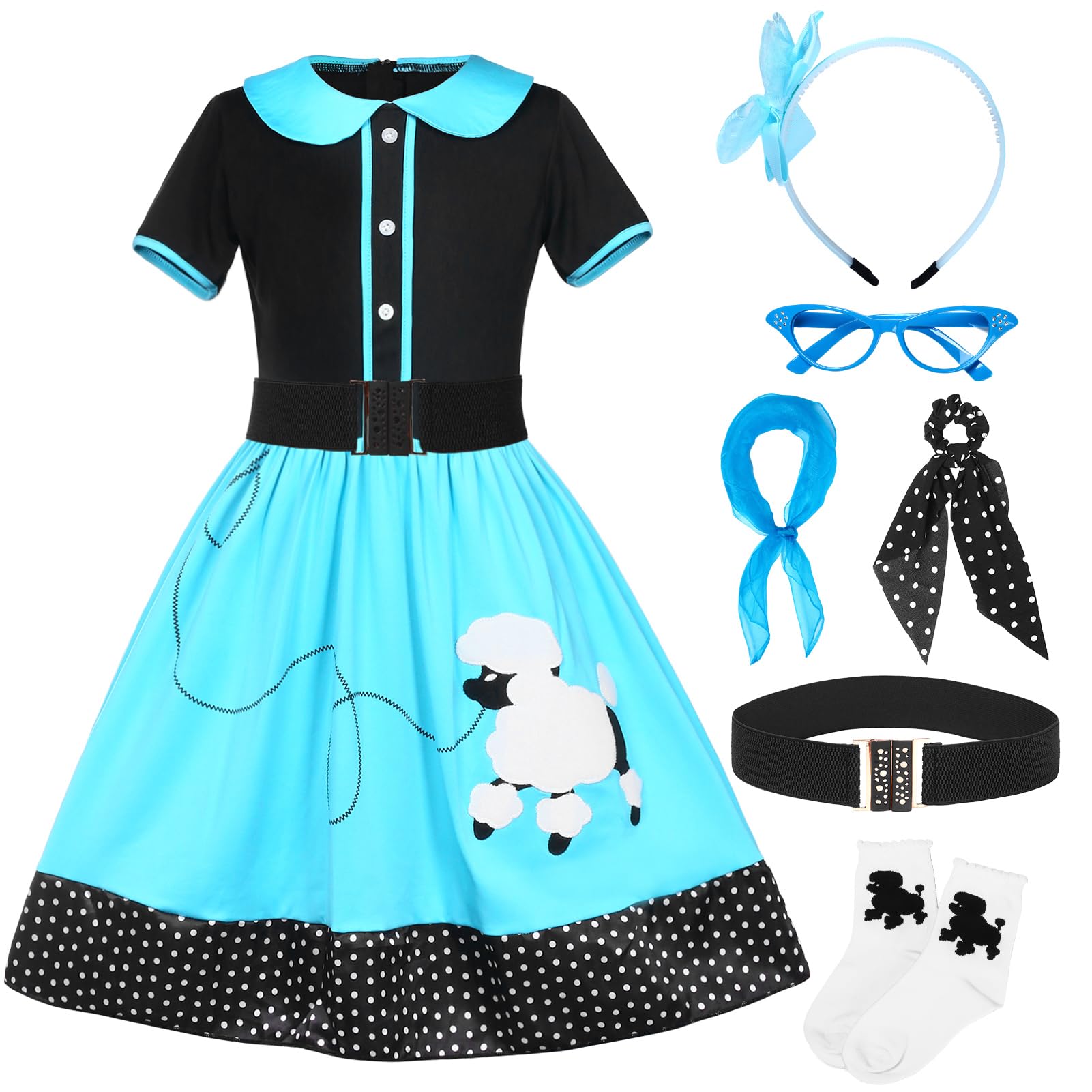 Poodle 1950s Dresses For Kids 1950s Dresses For Women 1950s Sock