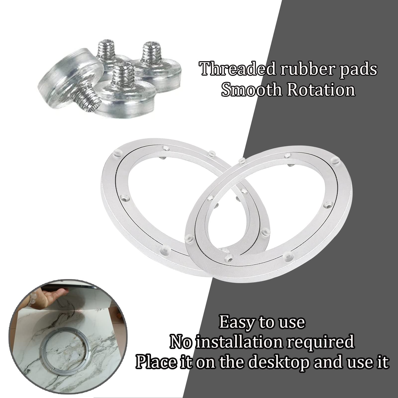 Cuscinetto Girevole for Tavolo In Lega Di Alluminio, Lazy Susan Giradischi