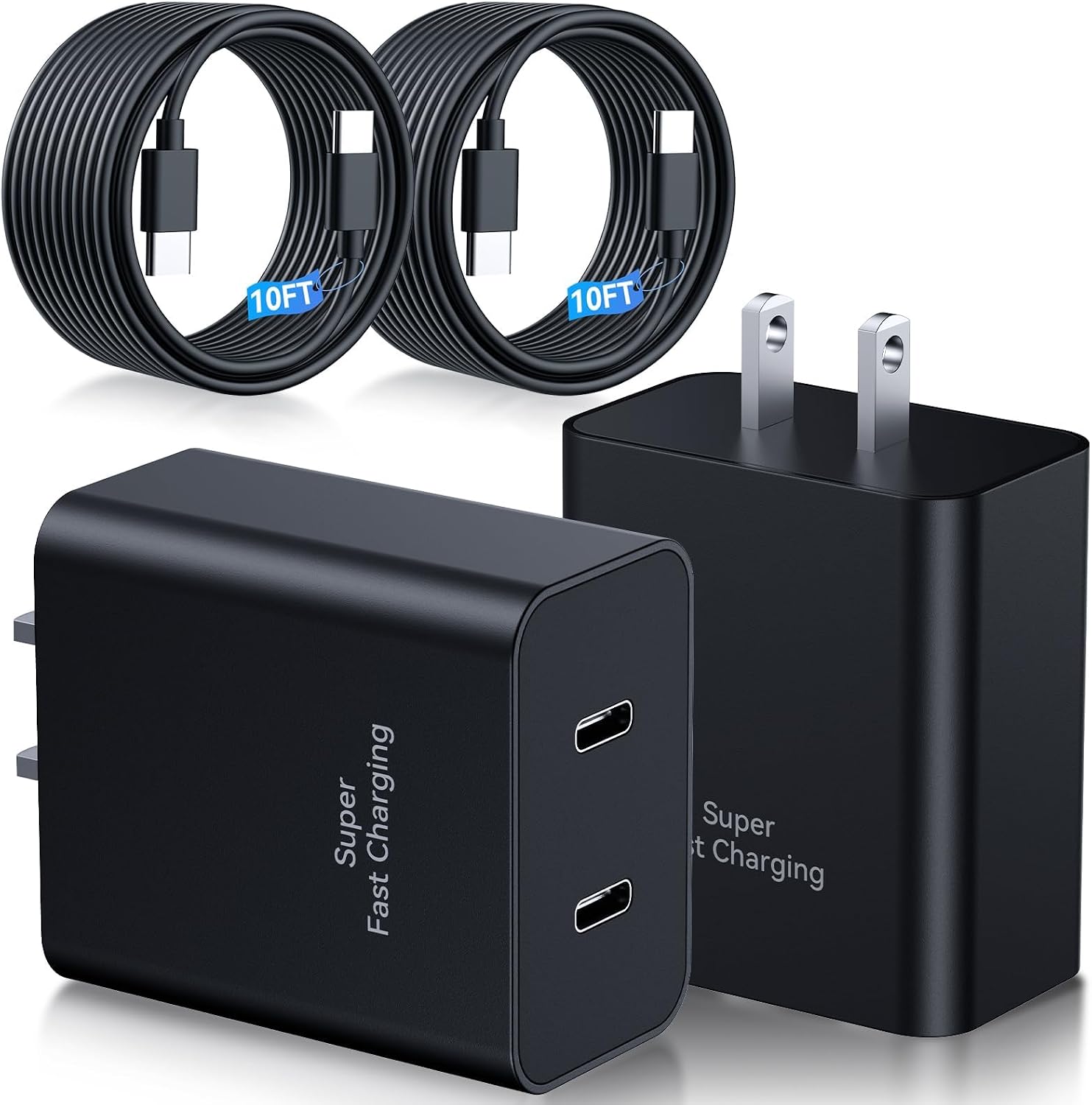 Samsung Charger Fast Charging,45W Dual USB C Samsung Android Phone Charger