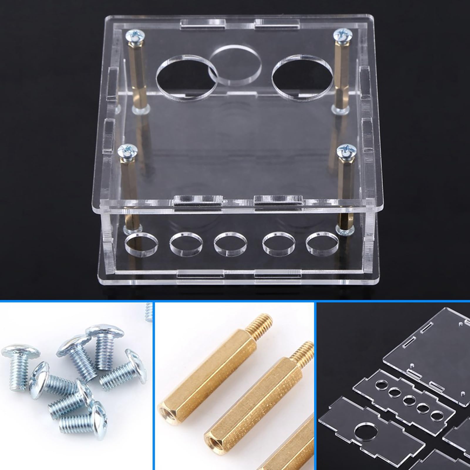 Amazon.co.jp: SustVita 6J1 真空管プリアンプキット アクリルケース