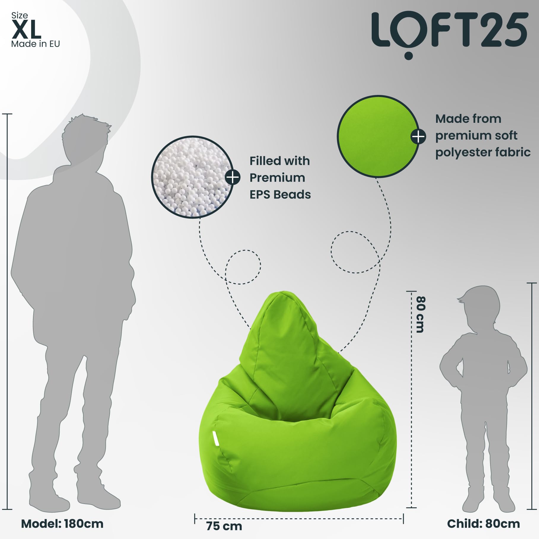 Loft 25 Zitzak Gamer Stoel | Waterbestendig