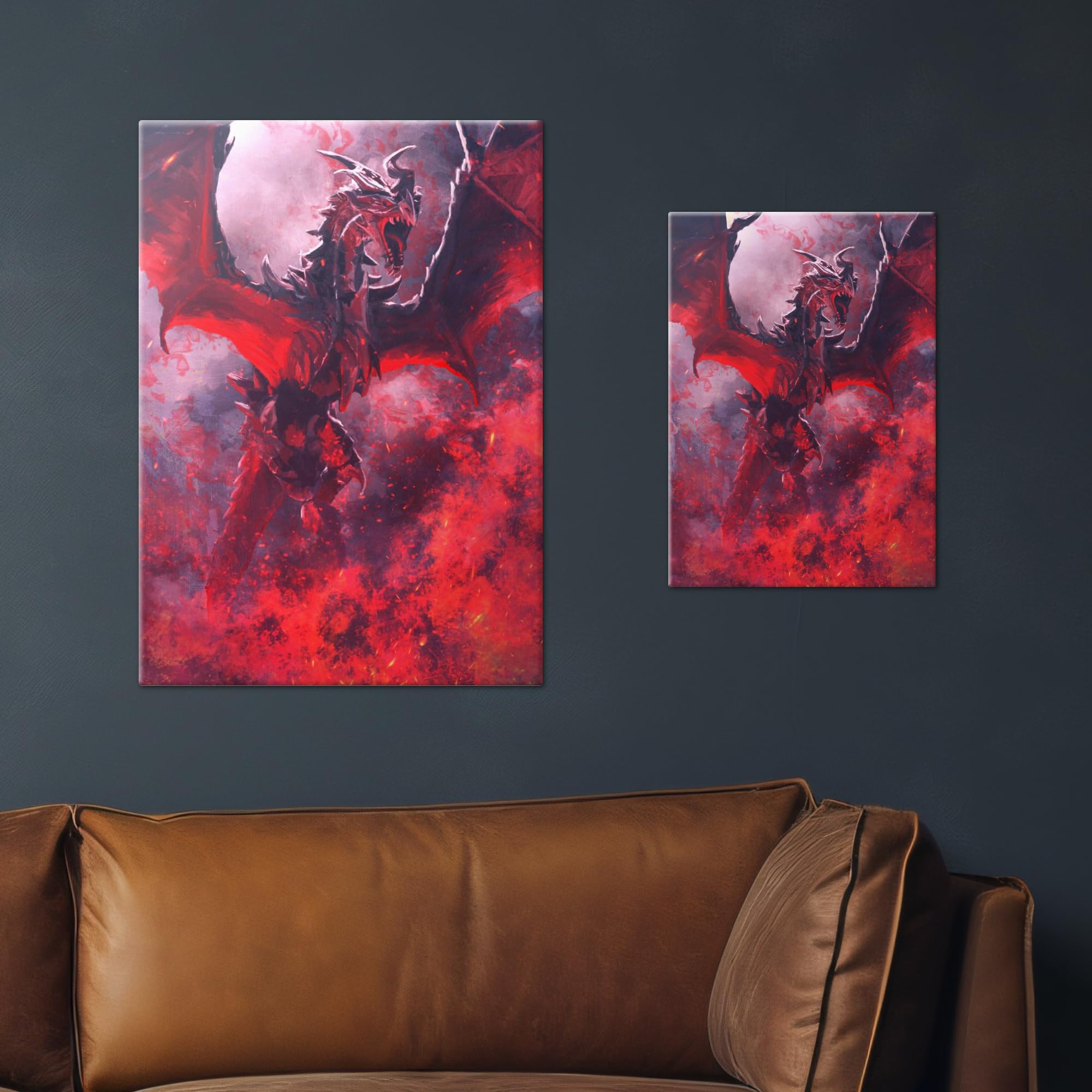 Displate Metal Poster The Elder Scrolls The World Eater Wandbild L | Magnetische Befestigung Wandposter. Wanddeko, Metall Wandkunst, Wanddekoration im Wohnzimmer in Schlafzimmern & Büros.