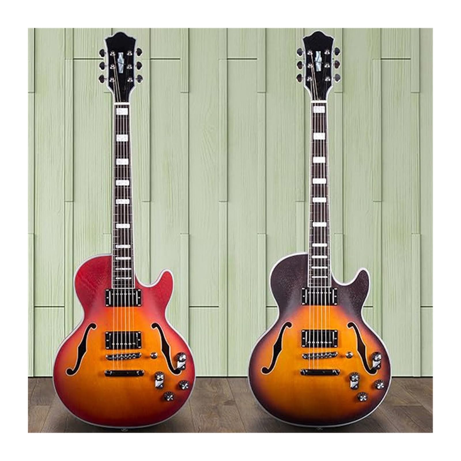 Guitarra Eléctrica Semihueca Con Acabado Mate Incluye Funda(2)