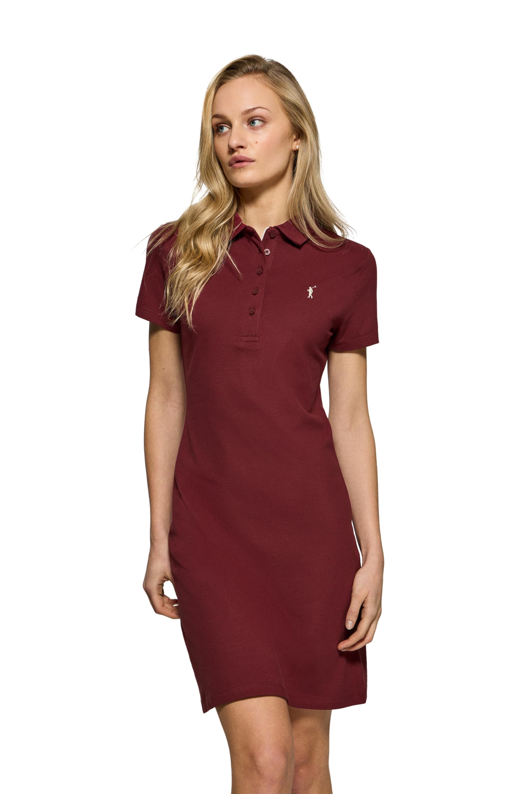 Polo Club Vestido Polero de Algodón para Mujer con Logo Bordado
