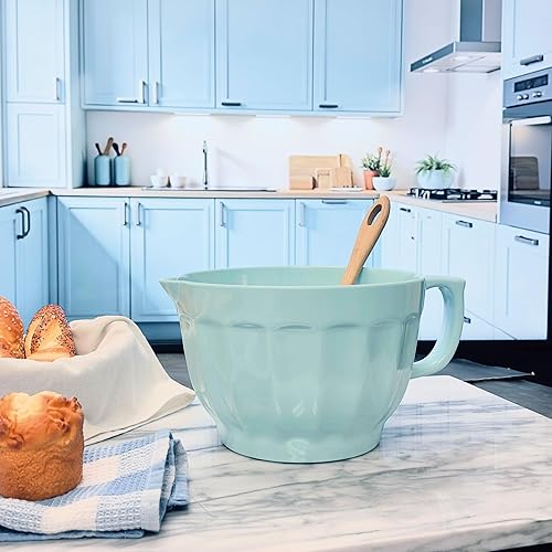 Miniatura 2 de UP ware - Tazón de melamina con boquilla para verter, mango y base antideslizante, mango de agarre para mezclar y verter fácilmente, herramientas