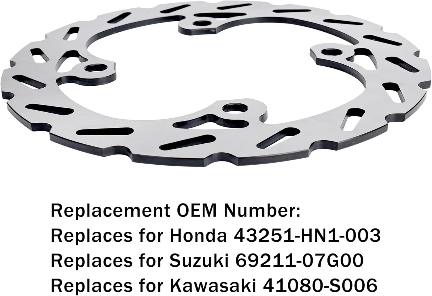 220MM ATV Rear Brake Rotor Disc Compatible with Honda TRX400EX Sportrax 1999-2008, TRX400X 2009-2014, Fit for Kawasaki KFX400 KSF400, Fit for Suzuki LT-Z400 Quadsport, OEM 43251-HN1-003