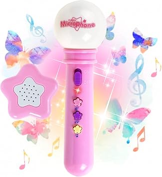 Amazon Co Jp ハッピーマイク カラオケ 子供マイク マイクロホン 音楽おもちゃ ピンク ピンク 並行輸入品 おもちゃ