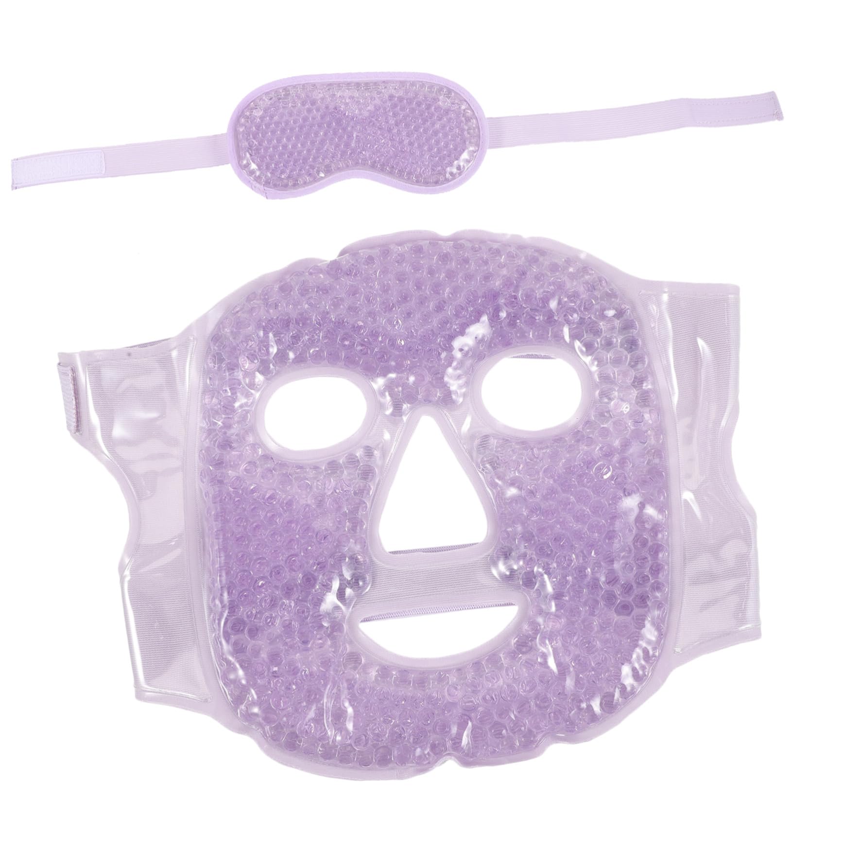 Masque Rafraîchissant Yeux en Gel Compresse Froide et Chaude, Tissu Doux et Design Boule, pour Soulager la Fatigue Oculaire et Améliorer le Sommeil Couleur Aléatoire