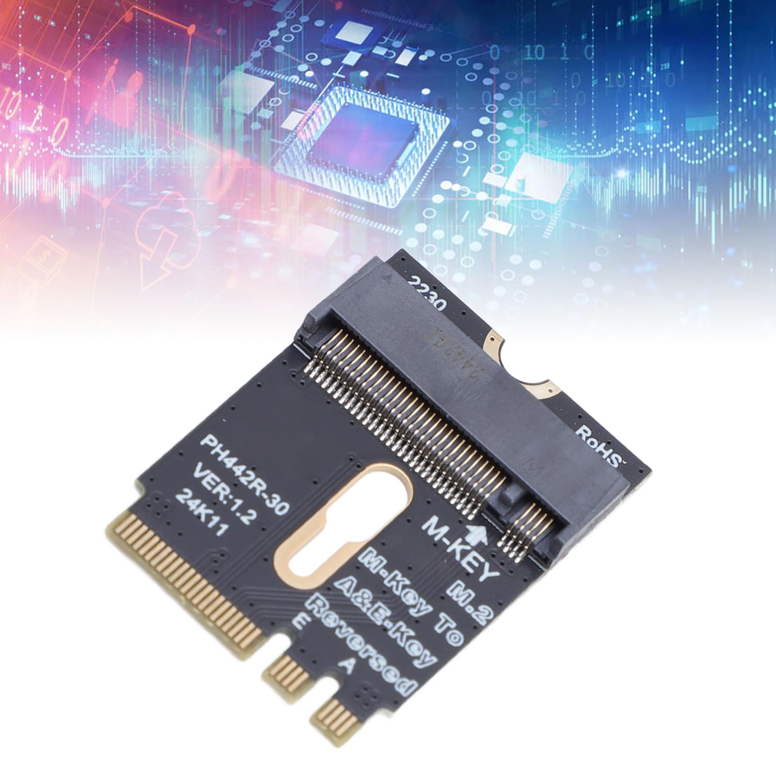 M.2 A i E WiFi Port PCIE 4.0 M KLUCZ NVME SSD Adapter, Obsługa Prędkości PCIE 4.0 dla NVME SSD, 2230 2240 2260 2280 M.2 Rozmiary Kart