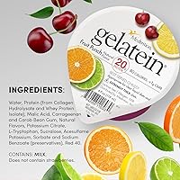Vista 3 de Ponche de frutas de gelateína: 0.71 oz de proteína. Sin azúcar. Ideal para dietas líquidas claras, dificultades para tragar, bariátrica, diálisis