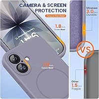 Vista 1401 de Miracase Funda diseñada para iPhone 13 Pro Max con protector de pantalla, [forro de microfibra suave antiarañazos], funda protectora de silicona