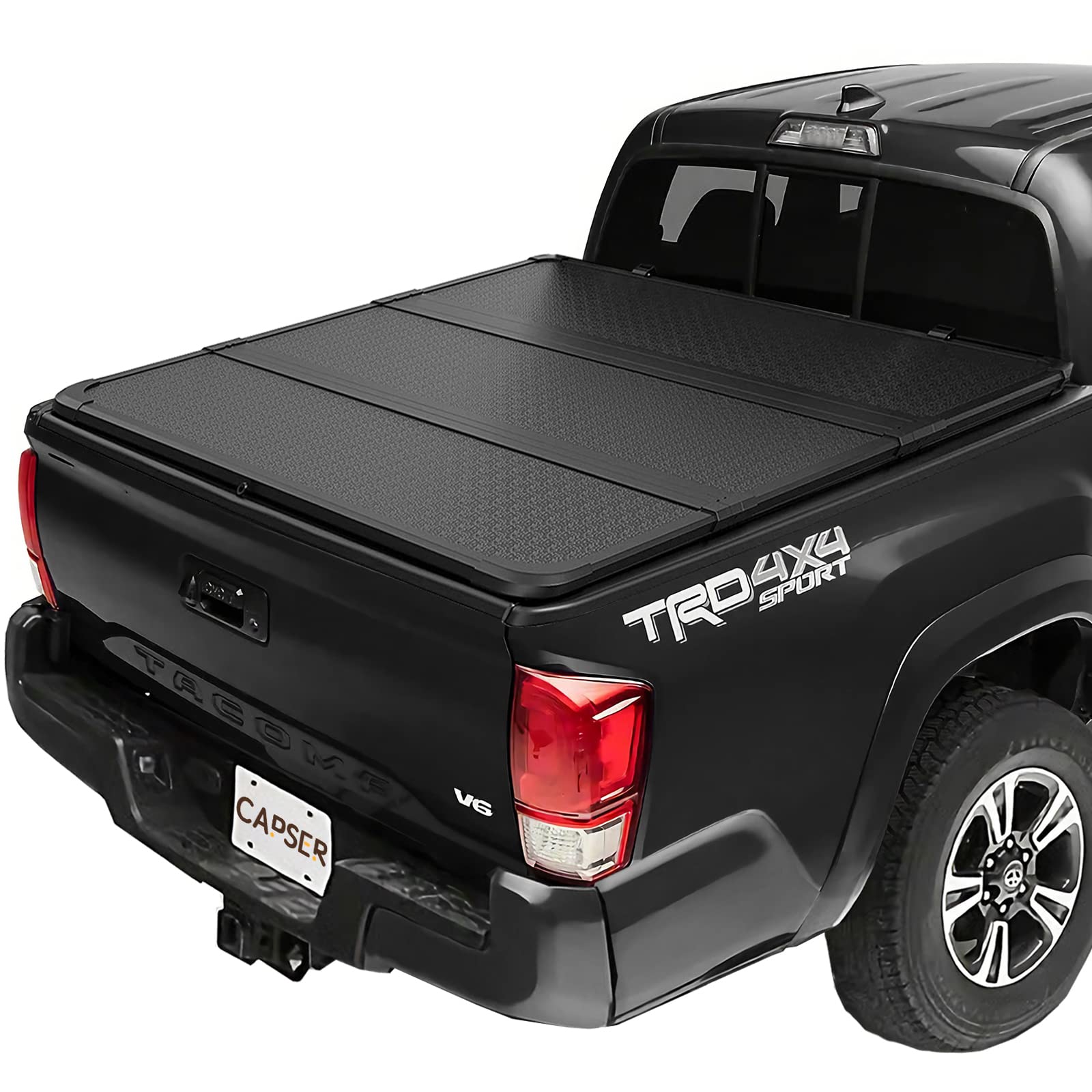 CASPER 5ft Hard Tri Fold Truck Bed Tonneau Cover Compatible with 2016-2023 Toyota Tacoma 5 ft / 60.5” Bed (Excl. Trail)
