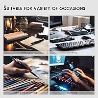 Vista 7 de Tapete de escritorio de corcho, tapete de escritorio pequeño de doble cara para oficina y hogar, organización de escritorio y accesorios, ideal