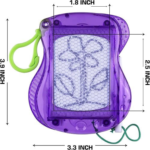 Miniatura 4 de Paquete de 30 mini tableros magnéticos de dibujo para niños (6 colores), clip para llavero, dibujo de garabatos, bloc de escritura, relleno de