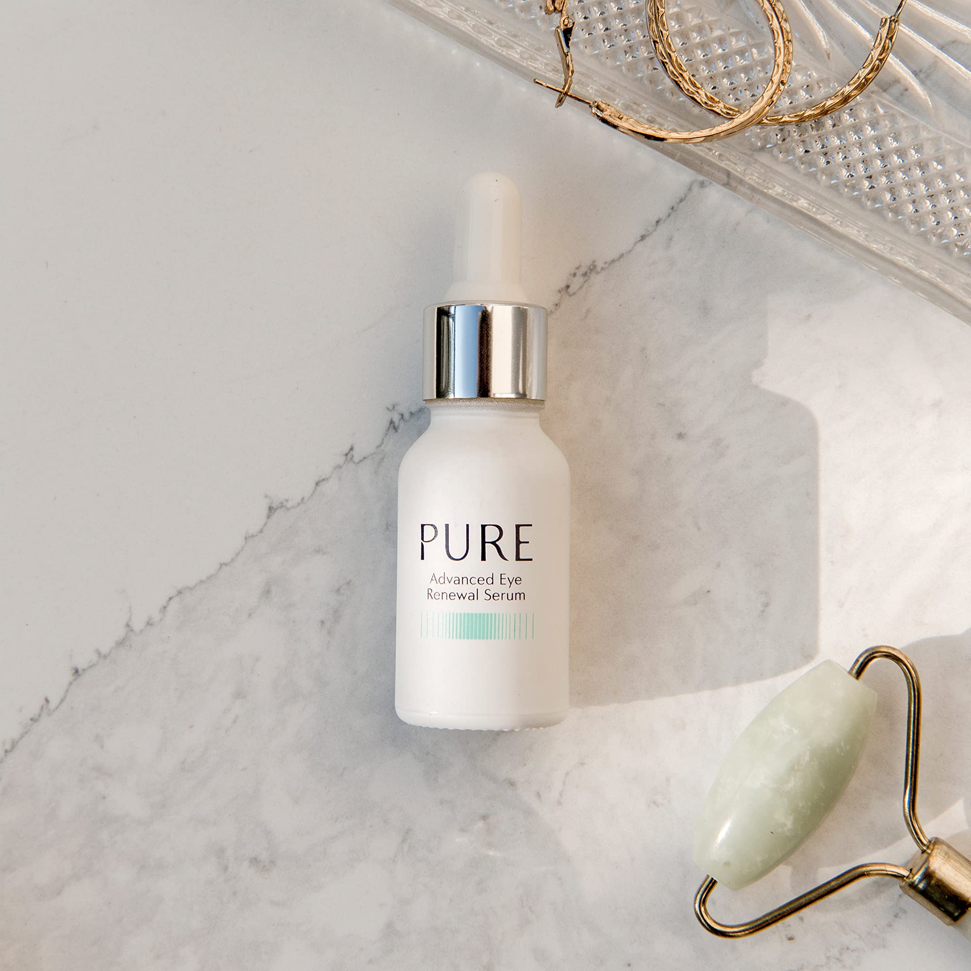 ORPHICA Pure serum do oczu 15 ml ujędrniające i regenerujące serum przeciw cieniom pod oczami i obrzękom, do wszystkich typów skóry, z witaminą A, E i B3, kompleksowa pielęgnacja skóry wokół oczu