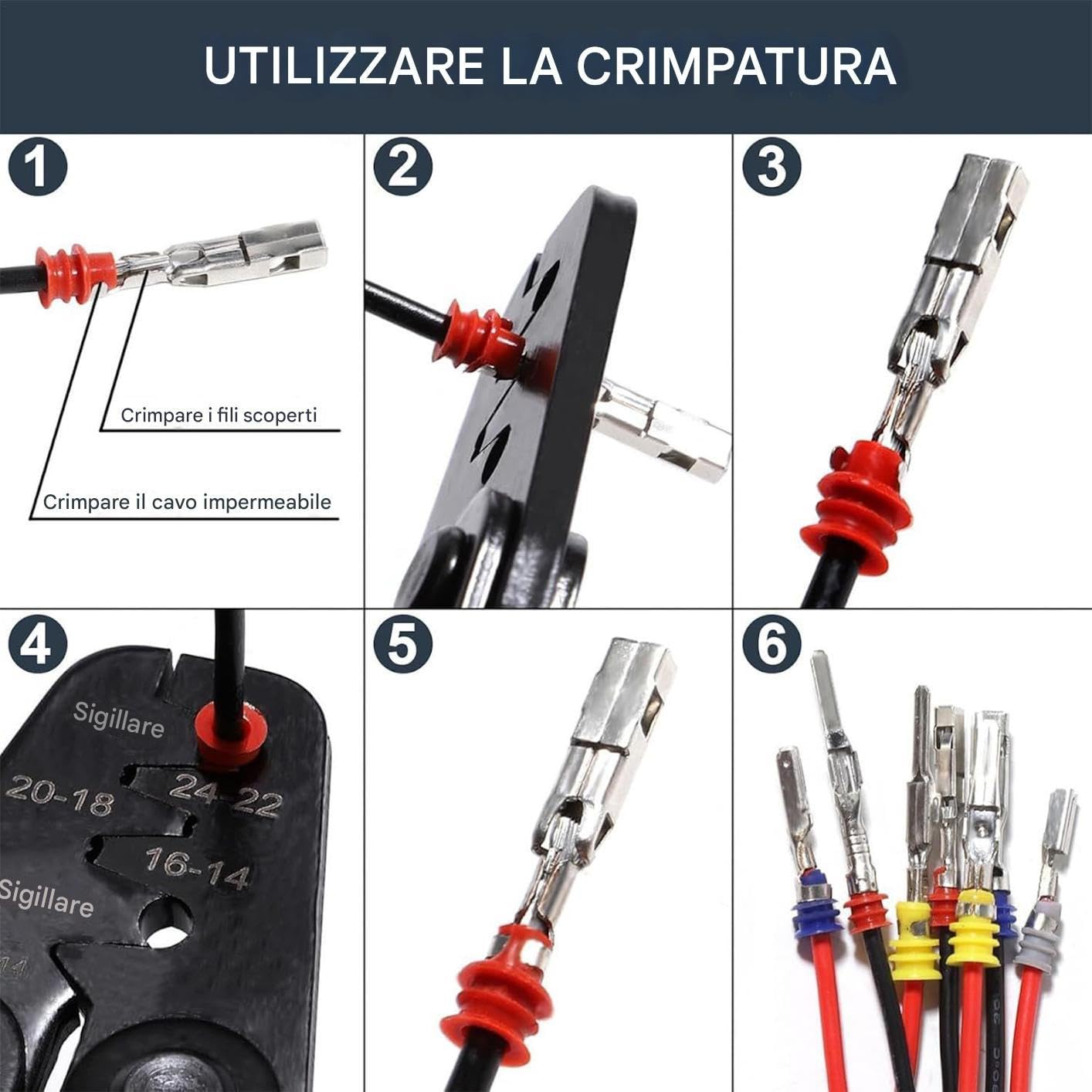 Ensemble de Connecteurs Électriques Multiples Types Kit de Broches de