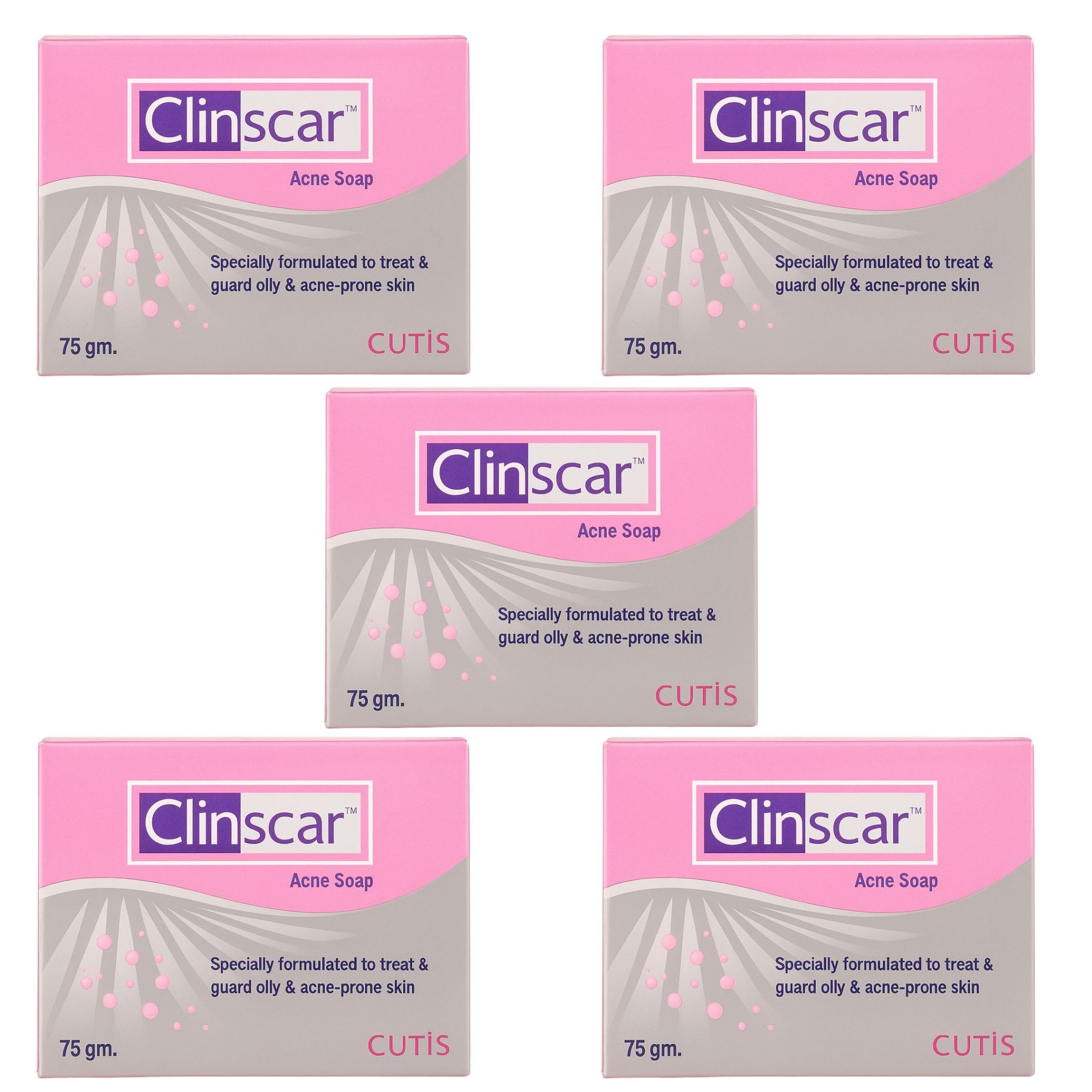 Rotex Clinscar Anti-Acne Soap 75g – Deep Cleansing & Oil Control, Natural Extracts for Acne-Prone Skin, Reduces Pimples, Blemishes & Blackheads (pack of 5)-image-31