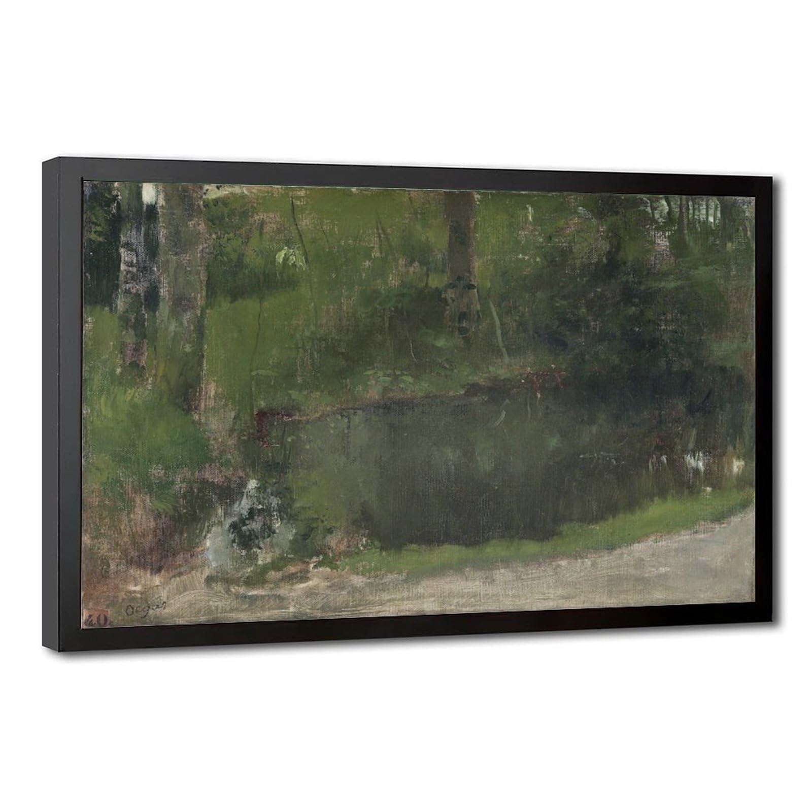Impression sur toile The Pond in The Forest Degas : Idée cadeau décoration - 8