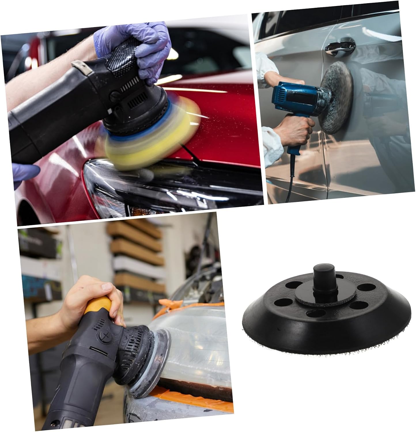 Car Polishing Pad Sanding Tray for Drill Attachment Buffing Plate Compatible Polishers for Auto and Finishing Tasks