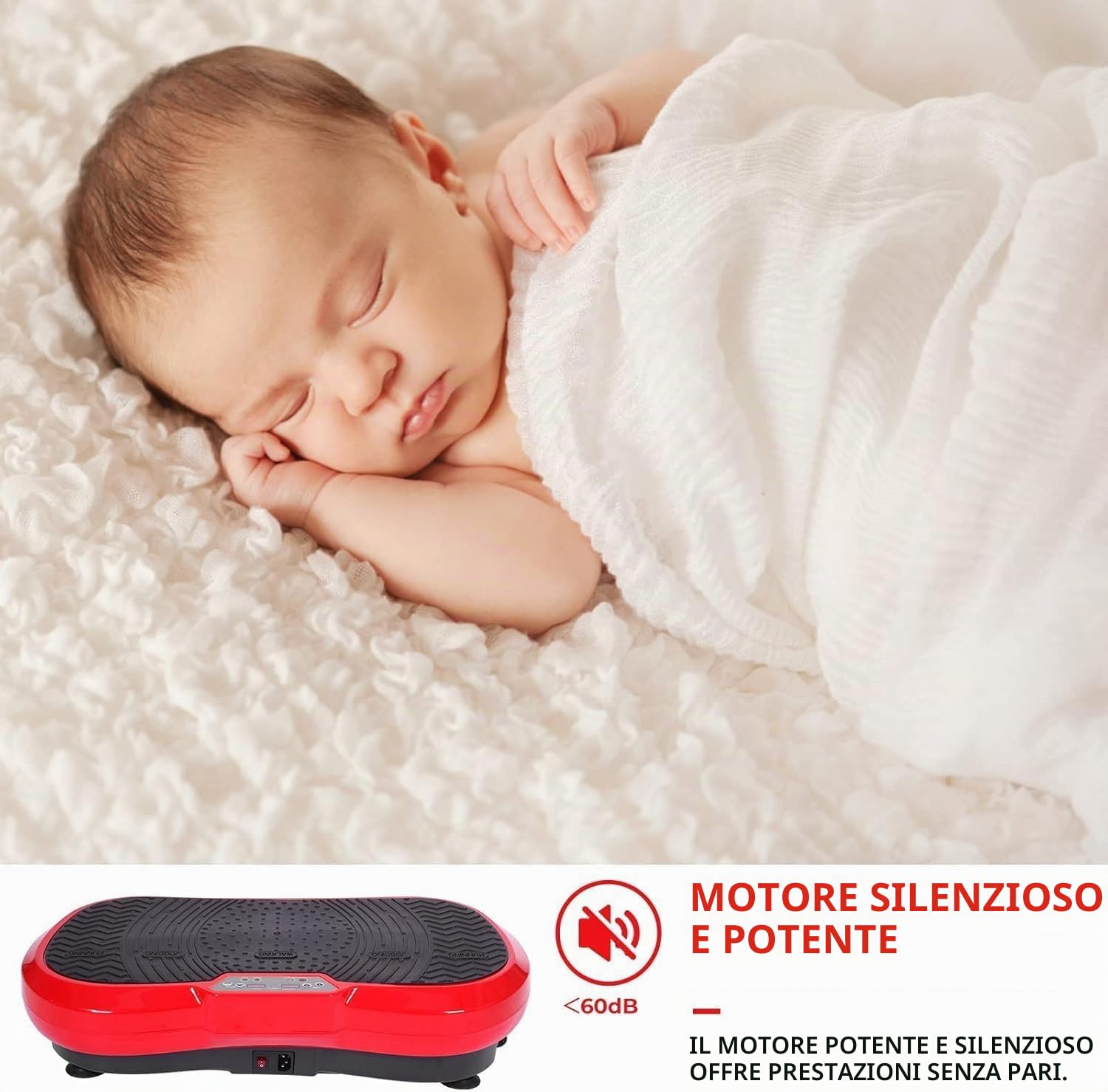 LIFERUN Pedana Vibrante,120 Livelli di Intensità,10 Programmi di Allenamento,Motore Silenzioso,Dispositivo Fitness Domestico,Allenamento Completo del Corpo,Massaggiatore con Telecomando,180 kg