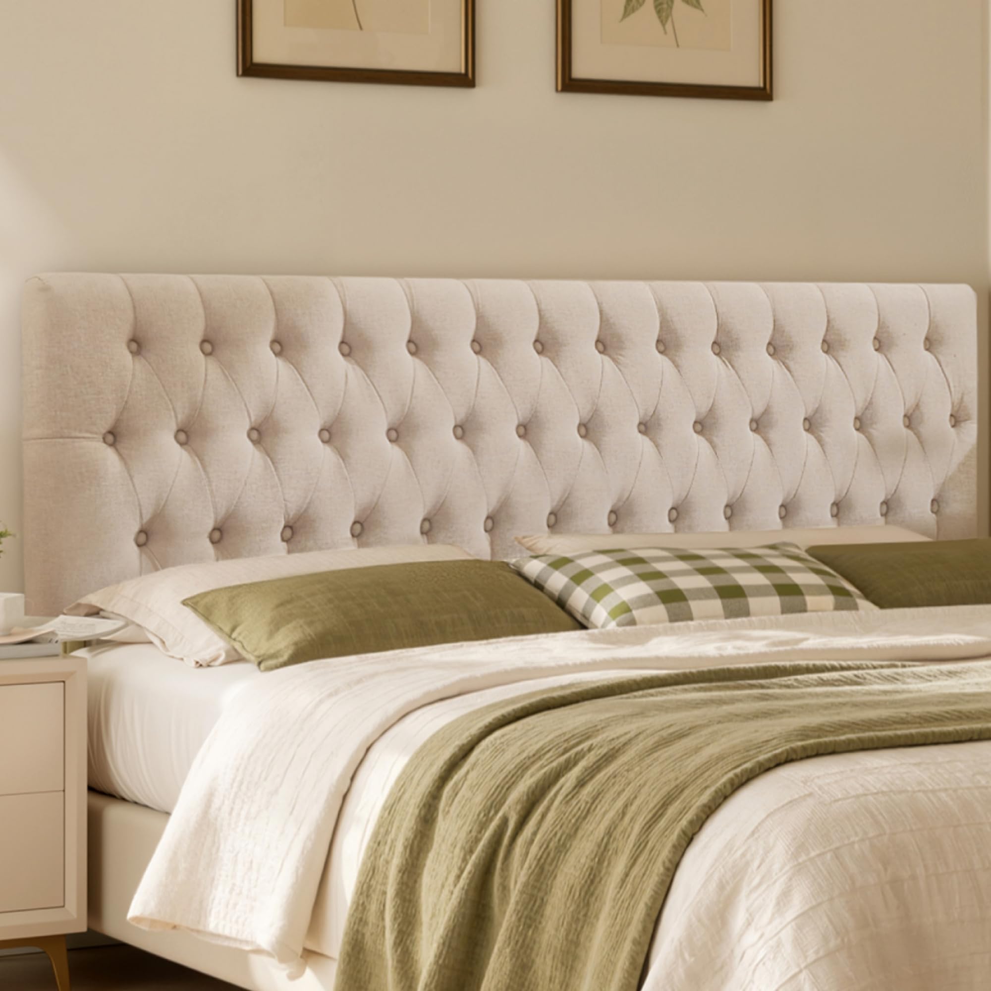 Kingfun Tufted Button Headboard