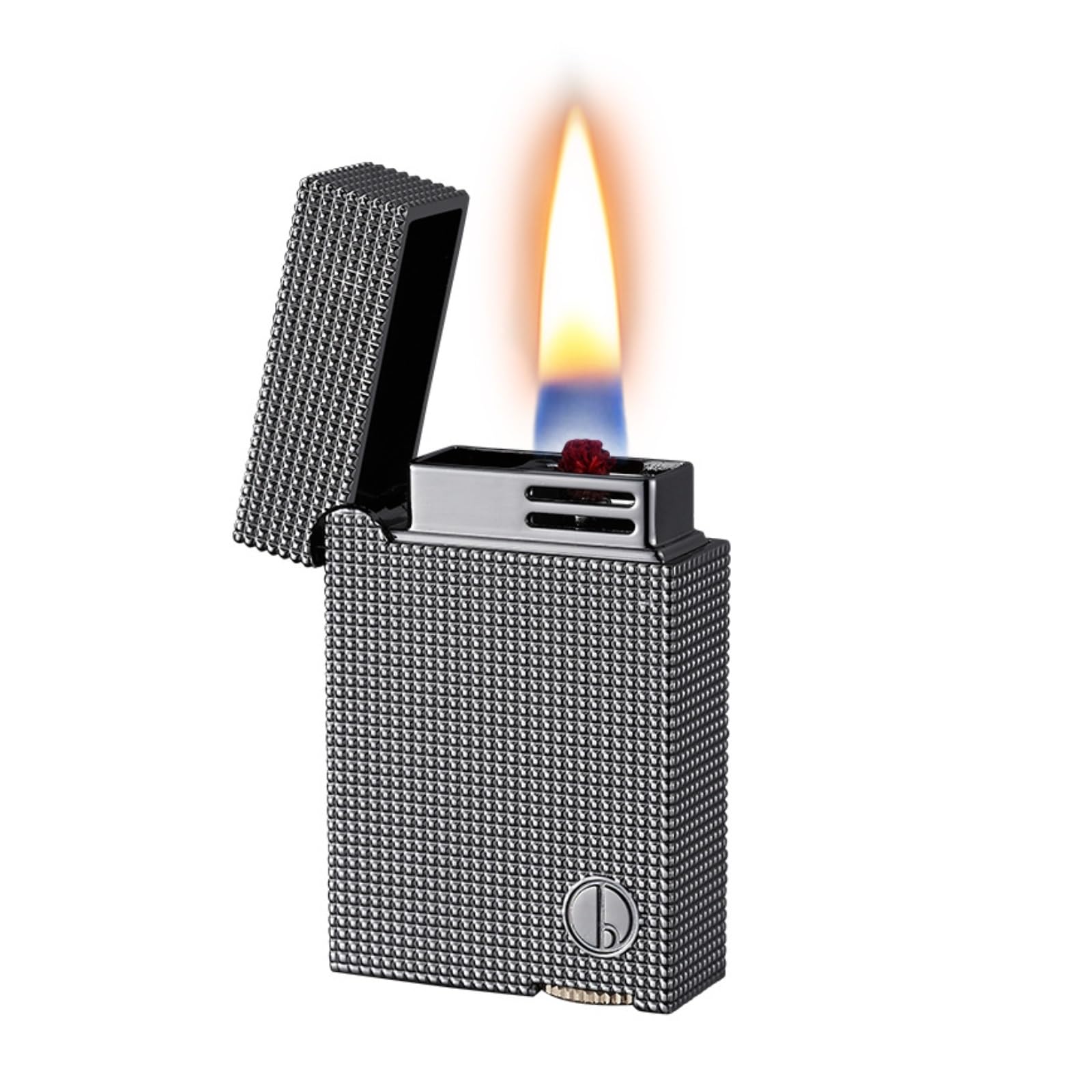 Encendedor de queroseno de inducción retro con diseño de cubierta abatible premium