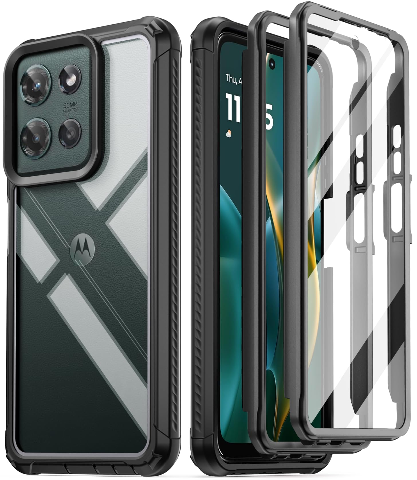 Coque robuste Moto G 5G 2025 évite écran cassé protection 360 - 8