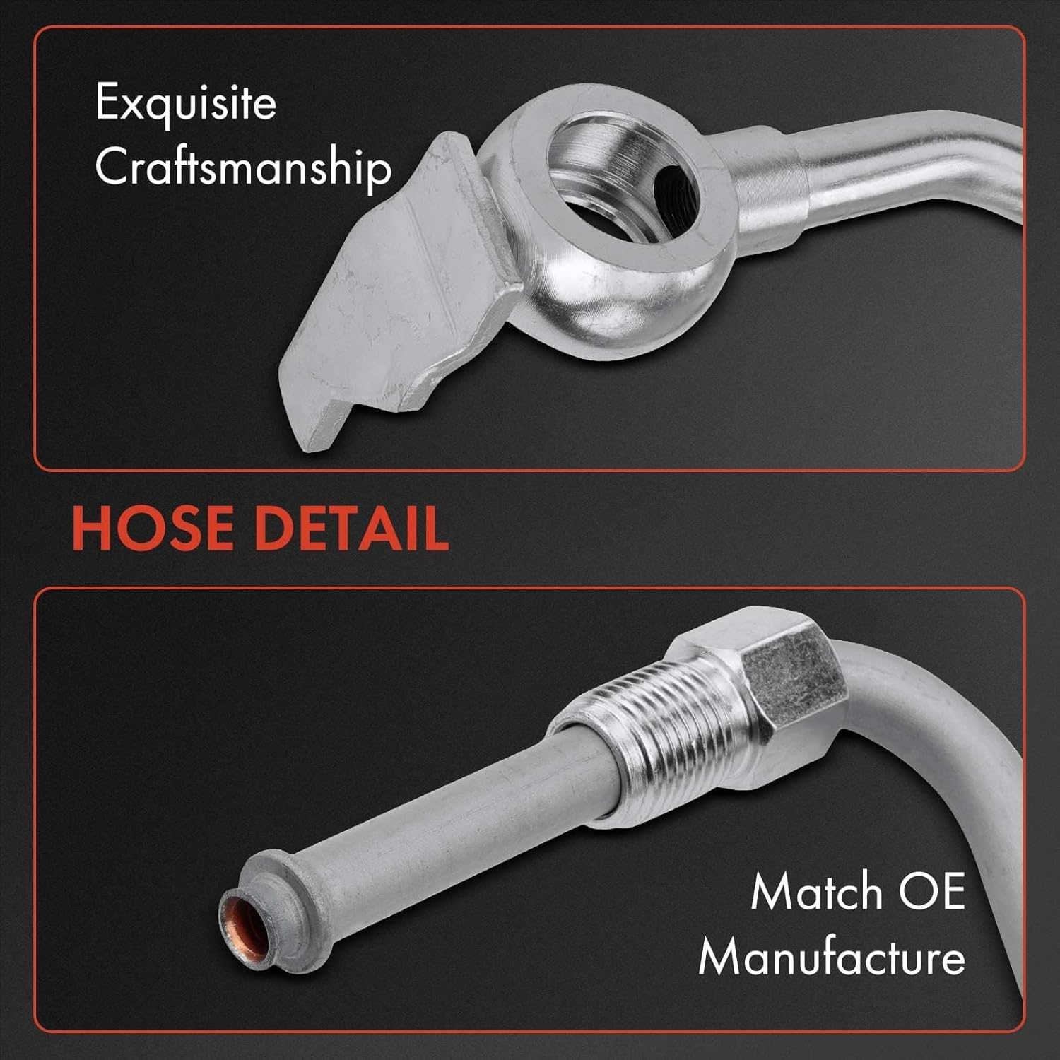 A-Premium Power Steering Pressure Hose Line Assembly Compatible with Toyota Tacoma 2005-2013, 4.0L, Pump to Rack/Gear