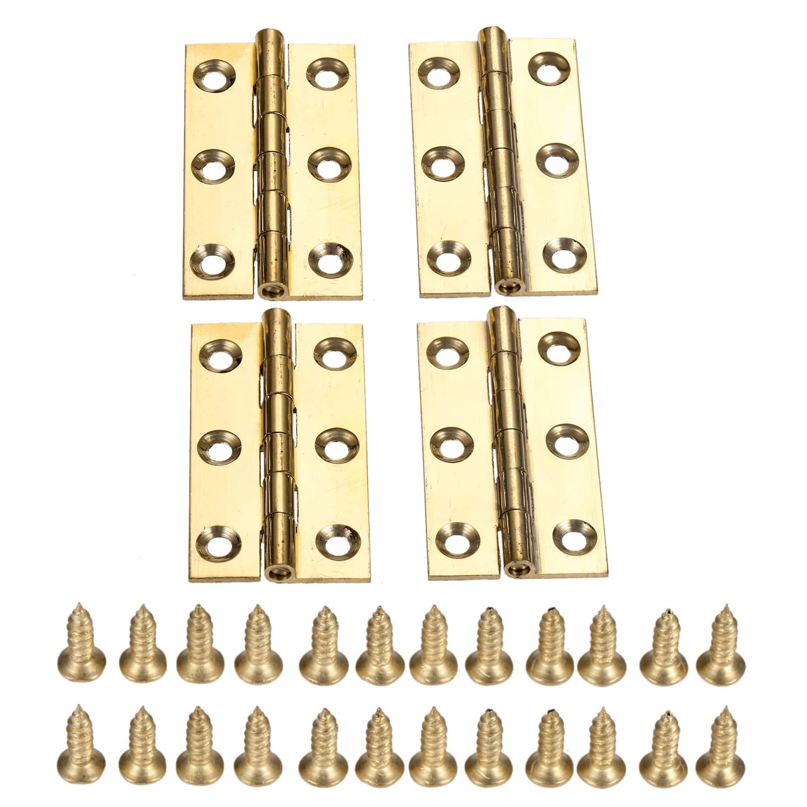 dophee 4Pcs Pure Brass Mini Hinges, Folding Butt Hinges for Drawer Cabinet Cupboard Door Jewelry Box Wooden Case Furniture, 2 Inch (B0BJNVC6WM) Amazon Price History, Amazon Price Tracker