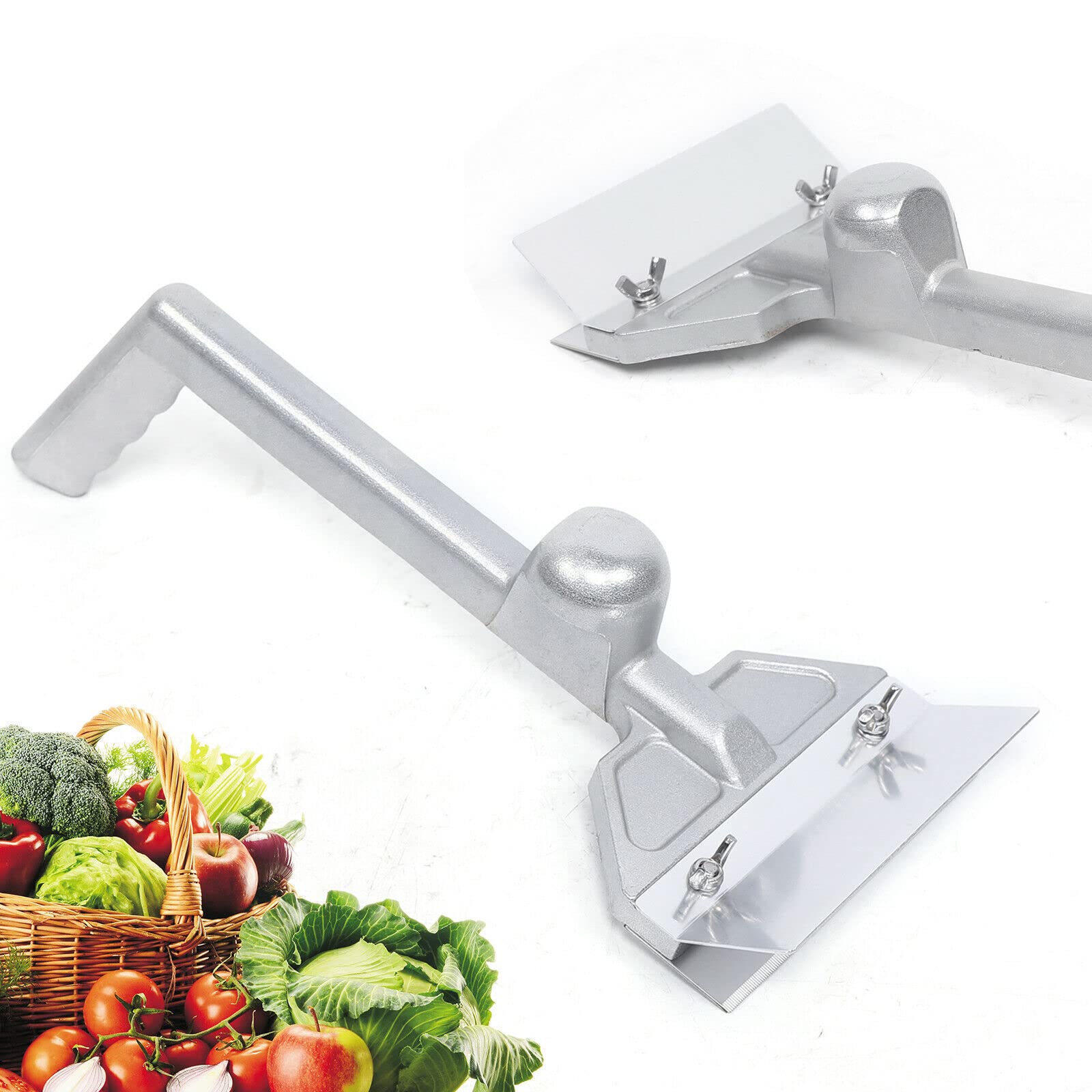 Grattoir en acier inoxydable avec 4 lames - Grattoir plat pour barbecue - Accessoires et outils