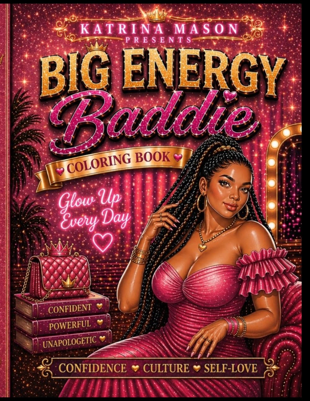 Big Energy Baddie Coloring Book: Affirmations & Self-Love Coloring Book for Confident, Curvy Women