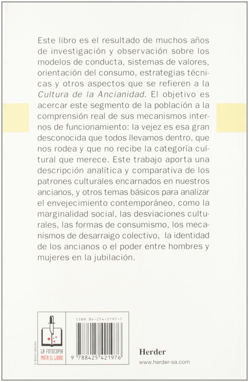 Envejecer: Una antropología de la ancianidad (fuera de colección)
