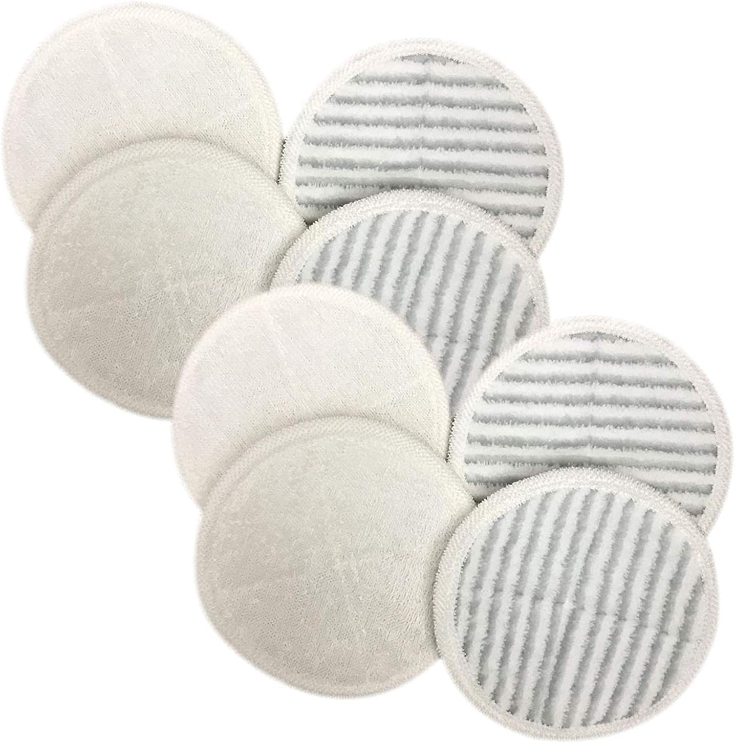 Think Crucial Replacement Mop Pads Compatible with Bissell Part # 2124, 2039 & Models Spinwave Perfect for Home and Office Use - Bulk (8 Pack)