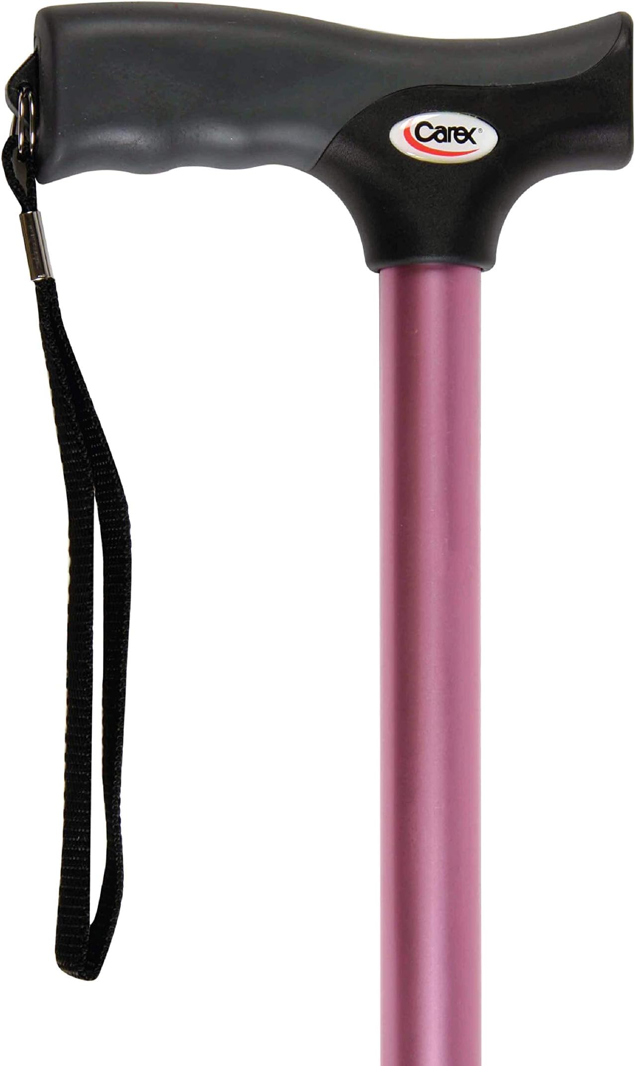Soft Grip Walking Cane - Height Adjustable Cane With Wrist Strap - Latex Free Soft Cushion Handle, Pink