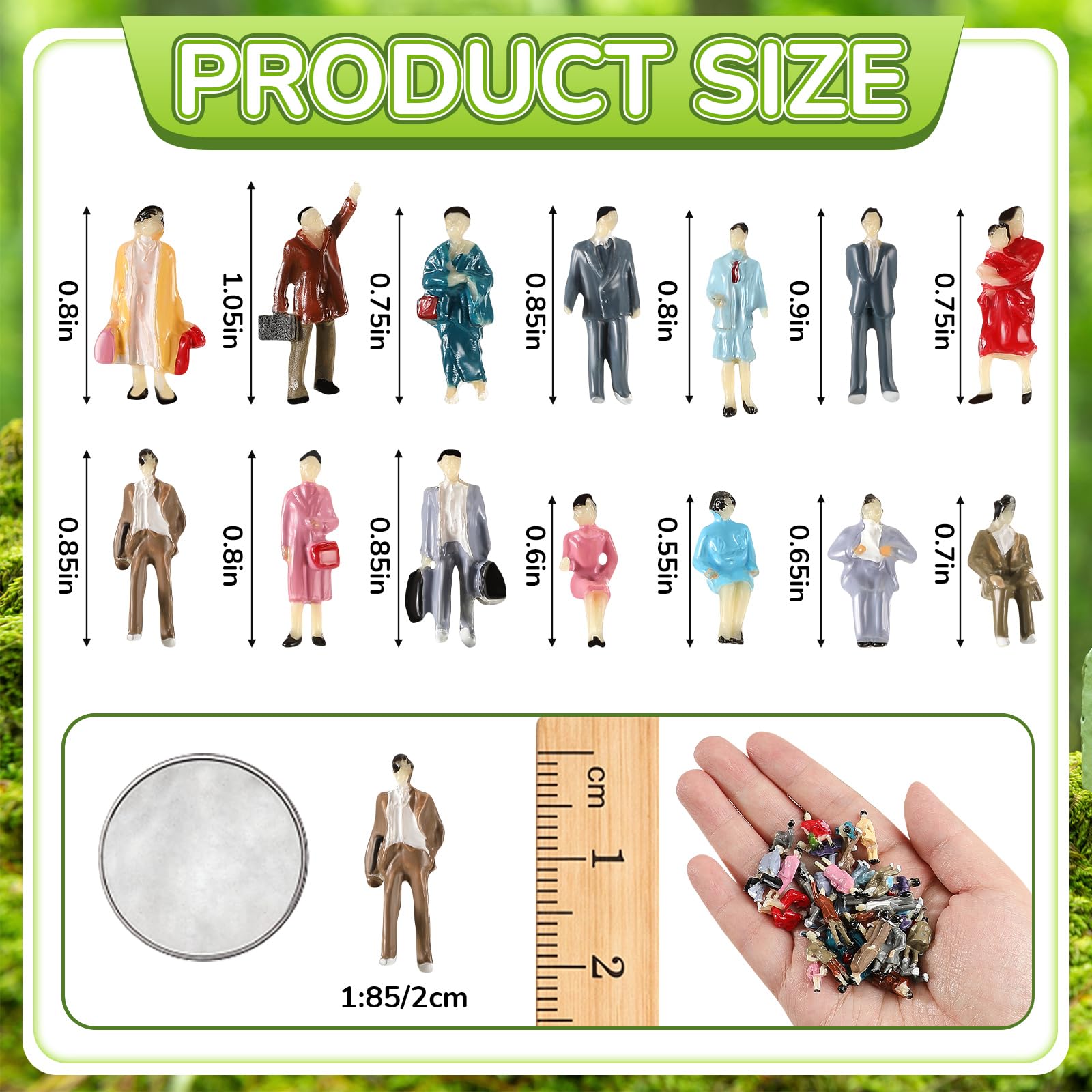 1/12フィギュア用サイズ　　ミニチュア　3個セット Amazon.co.jp: 100個 1: 87スケール 人物 フィギュア プラスチック